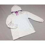  Womens Hooded Pullover Silver Heather